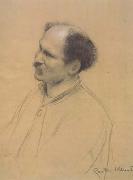 Gustav Klimt Half-Length Portrait with Three-Quarter View of an Older Man,from the Left (ceiling painting at the Burgtheater in Vienna) (mk20) oil